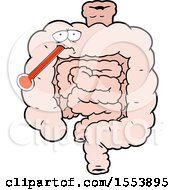 Cartoon Unhealthy Intestines