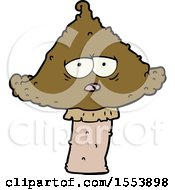 Poster, Art Print Of Cartoon Mushroom With Face