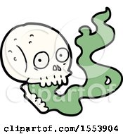 Cartoon Haunted Skull