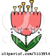 Poster, Art Print Of Crying Cartoon Flower