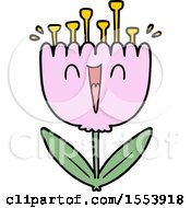 Poster, Art Print Of Cartoon Happy Flower