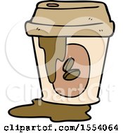 Poster, Art Print Of Messy Coffee Cup Cartoon