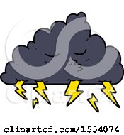 Poster, Art Print Of Cartoon Storm Cloud