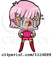 Cartoon Girl Crying