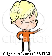 Cartoon Frustrated Woman