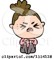 Cartoon Angry Woman