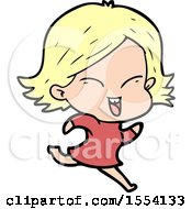 Happy Cartoon Girl