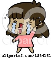 Cartoon Woman In Tears