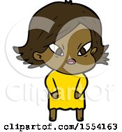 Cartoon Stressed Woman