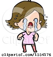 Cartoon Woman Crying