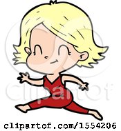 Cartoon Friendly Girl