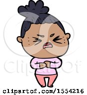 Cartoon Angry Woman