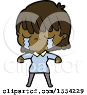 Cartoon Woman Crying