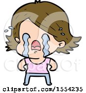 Cartoon Woman Crying