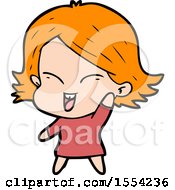 Happy Cartoon Girl