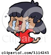 Cartoon Woman In Tears