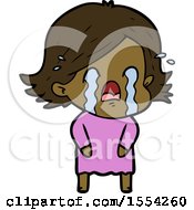 Cartoon Woman Crying