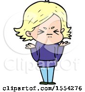 Cartoon Angry Woman