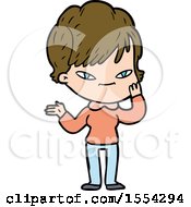 Cartoon Happy Woman