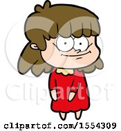 Cartoon Smiling Woman