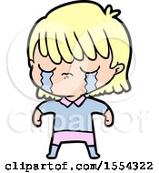 Cartoon Woman Crying