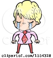 Cartoon Woman Crying