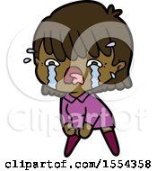 Cartoon Girl Crying