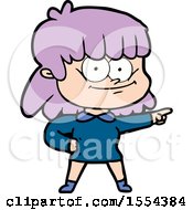 Cartoon Girl Smiling