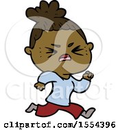 Cartoon Angry Woman