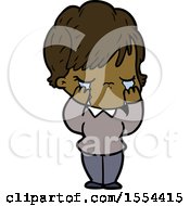 Cartoon Woman Crying