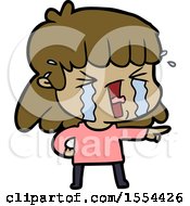 Cartoon Woman In Tears