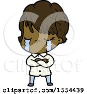 Cartoon Woman Crying