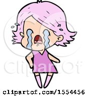 Cartoon Woman Crying