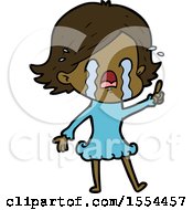 Cartoon Woman Crying