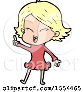 Happy Cartoon Girl