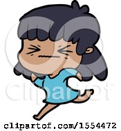 Cartoon Angry Girl