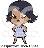 Cartoon Stressed Woman