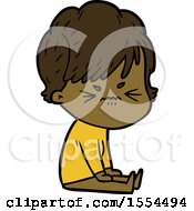 Cartoon Frustrated Woman