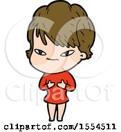 Cartoon Happy Woman