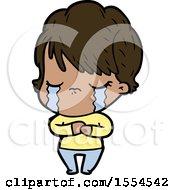 Cartoon Woman Crying