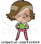 Cartoon Angry Woman