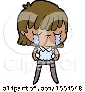 Cartoon Woman Crying