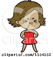 Cartoon Angry Woman