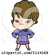 Cartoon Happy Woman