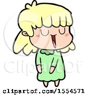 Cartoon Woman Laughing