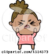 Cartoon Angry Woman