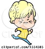 Cartoon Frustrated Woman