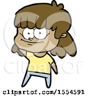 Cartoon Girl Smiling