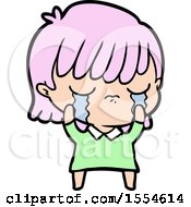 Cartoon Woman Crying