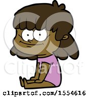 Cartoon Girl Smiling